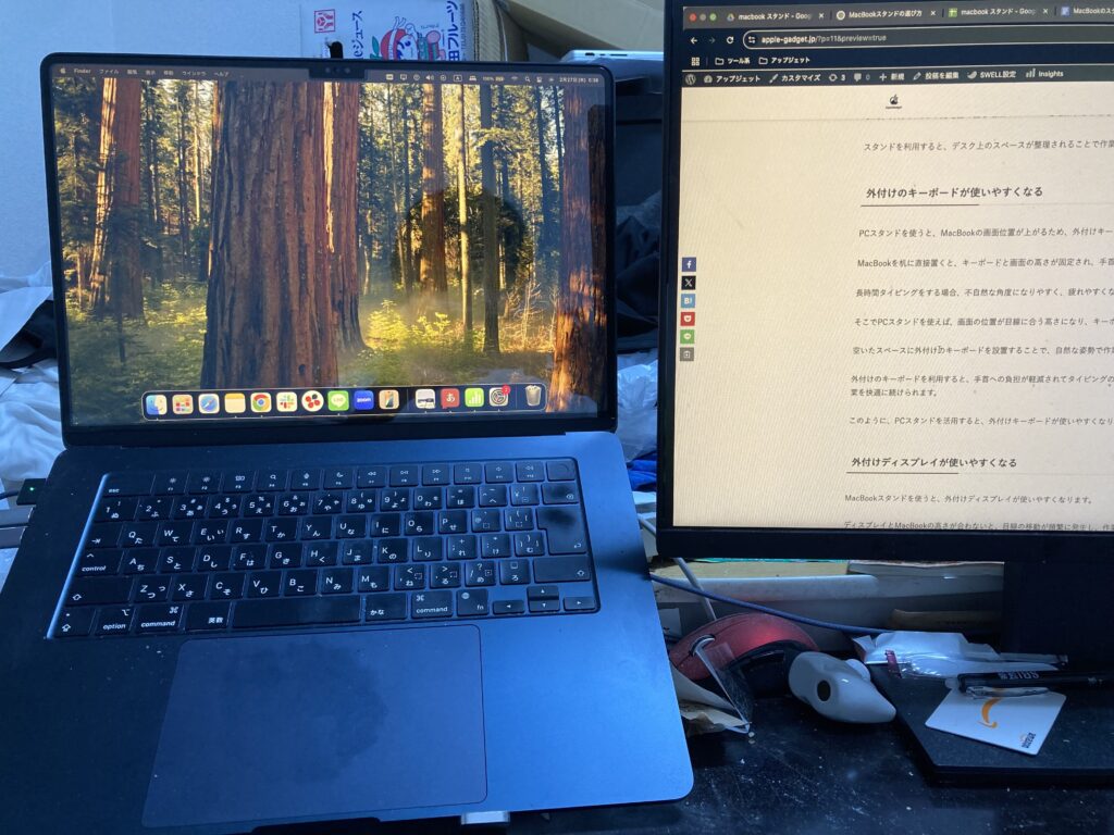 筆者拡張ディスプレイ