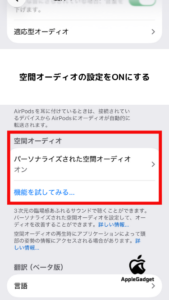 AirPods Pro 3 音質設定 空間オーディオの設定